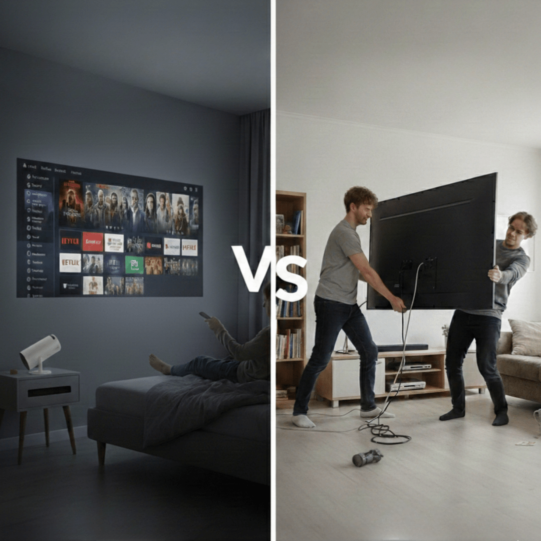 Beamer vs. TV: The Ultimate Upgrade for Your Bedroom - Lumistar