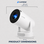 Lumistar Atmos Mini Beamer - Full HD & Powerful Sound Experience