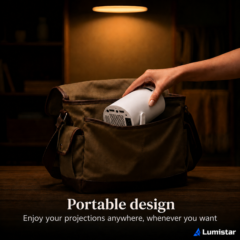 Lumistar Atmos Mini Beamer - Full HD & Powerful Sound Experience