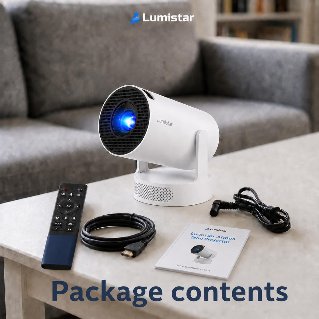 Lumistar Atmos Mini Beamer - Full HD & Powerful Sound Experience