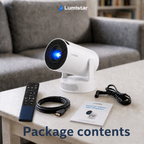 Lumistar Atmos Mini Beamer - Full HD & Powerful Sound Experience