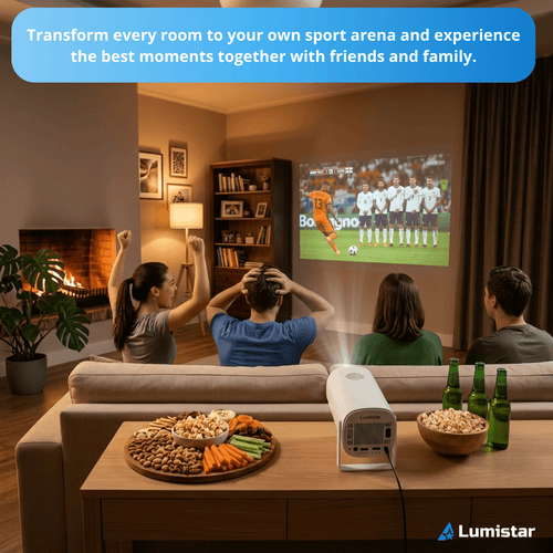 Lumistar Pro Mini Beamer voetbal match