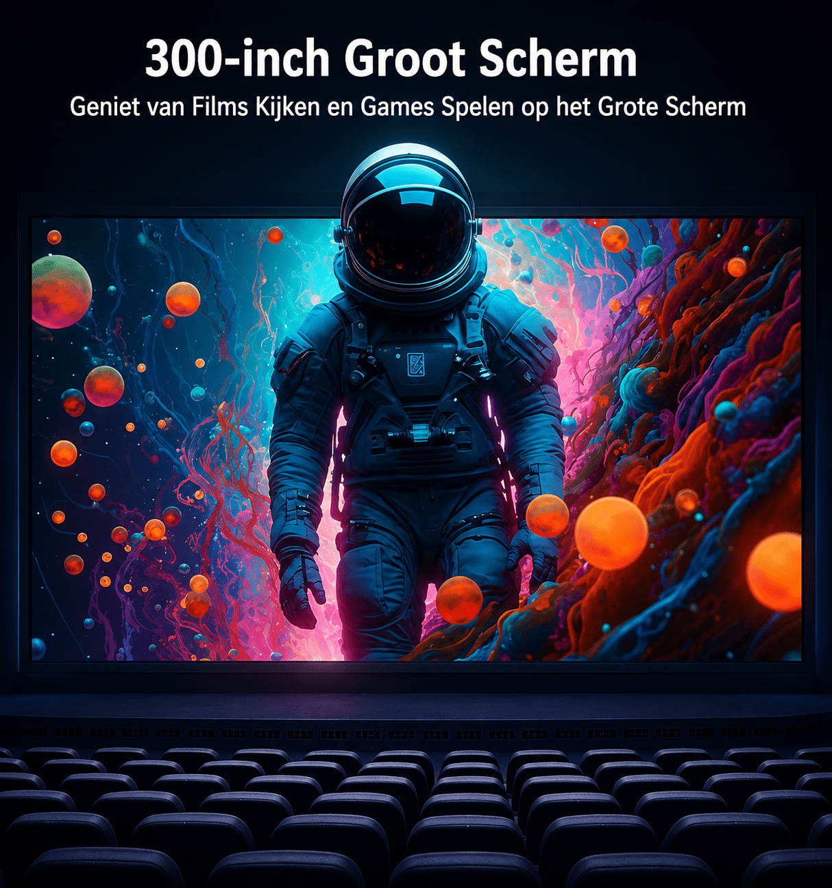 Lumistar A8 Google TV Beamer - De Ultieme Thuisbioscoop - Lumistar - beamer - Lumistar
