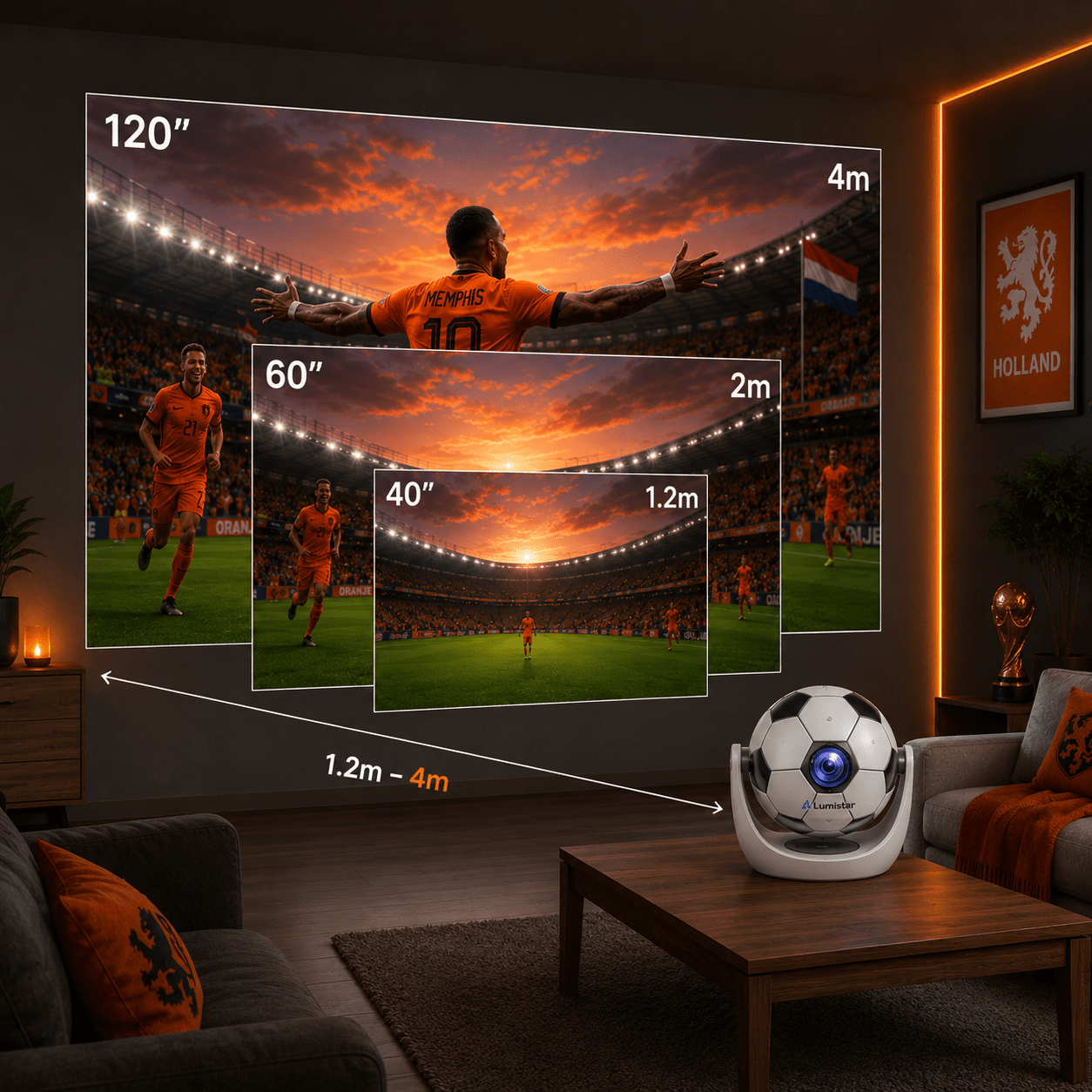 Lumistar Mini Beamer World Cup Edition - Experience the World Cup Differently - Lumistar - mini beamer - Lumistar