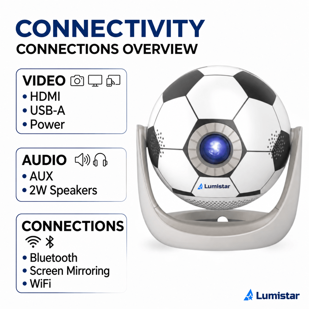Lumistar Mini Beamer World Cup Edition - Experience the World Cup Differently - Lumistar - mini beamer - Lumistar