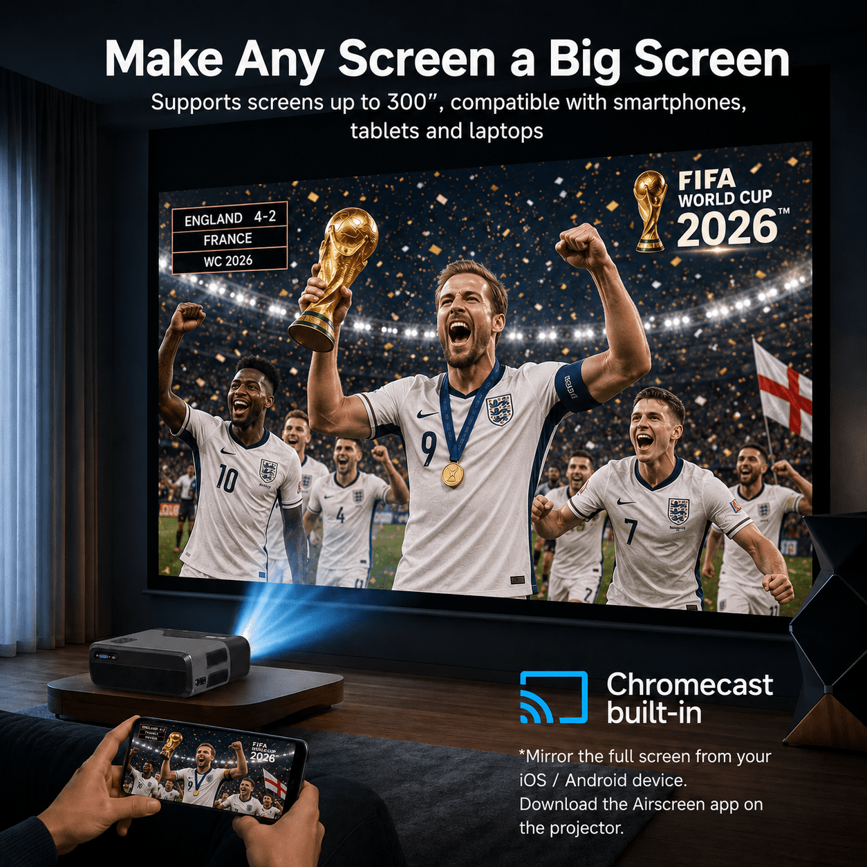 Lumistar A8 Google TV Beamer - The Ultimate Home Cinema - Lumistar - beamer - Lumistar